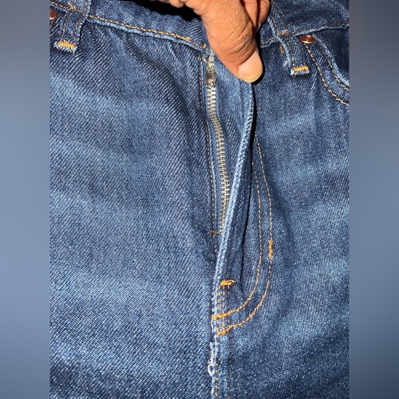 Zara Dark Blue Wide-Leg Jeans size 2 - Picture 4 of 8